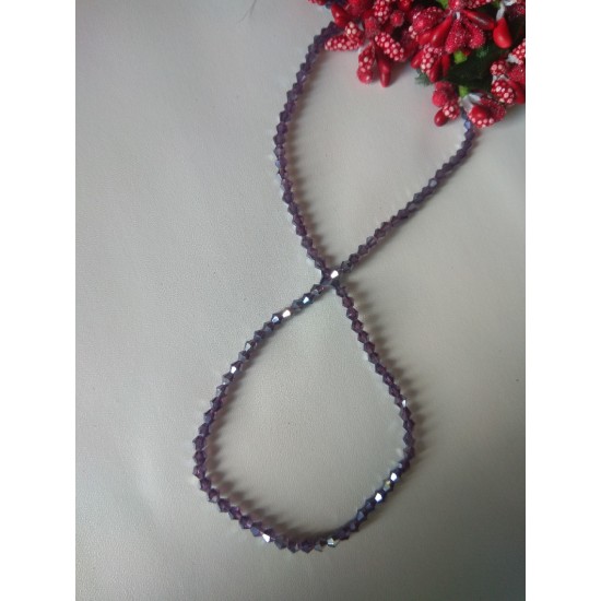 Бусины стеклянные Биконе 3 мм №8В, цена за 50 шт